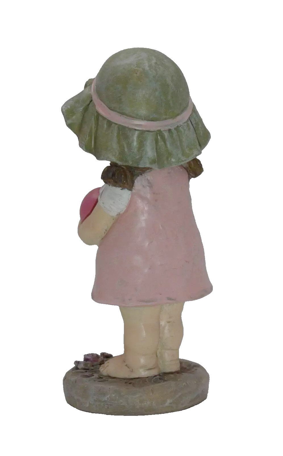 Kaufhaus le petit Dekofigur Deko Wichtel Kind Figur Mädchen Herz Junge Skulptur Zwerg Blume Objekt, Dekoskulptur Dekoobjekt aus Polyresin (Kunststein)