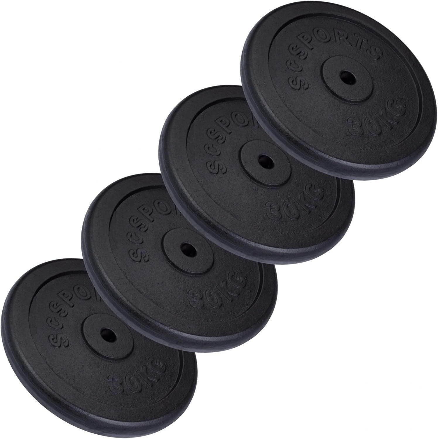 ScSPORTS® Hantelscheibe, 120 kg, (4-tlg)