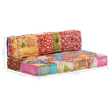 vidaXL Sofa Pouf Patchwork Stoff