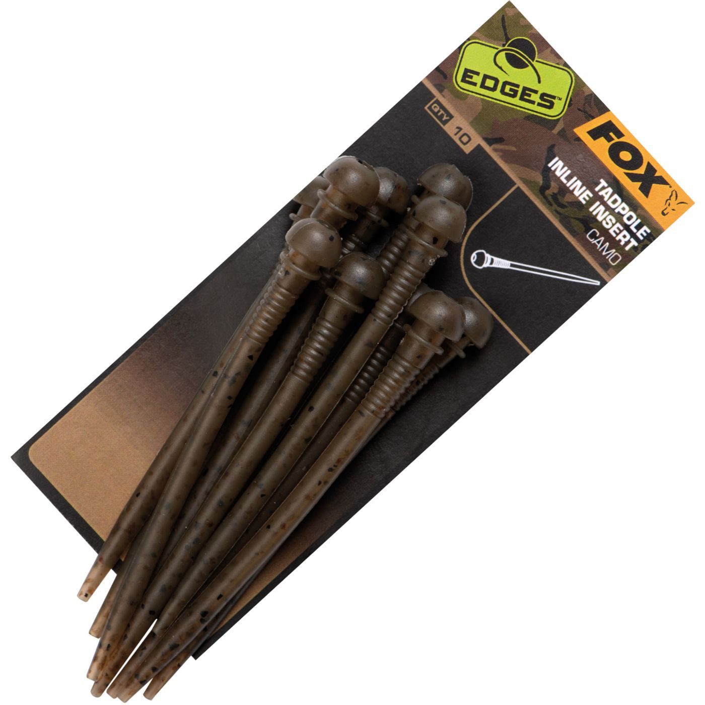 Karpfenblei Fox Edges Camo Tadpole Inline Insert - 10 Tubes für Karpfenbleie