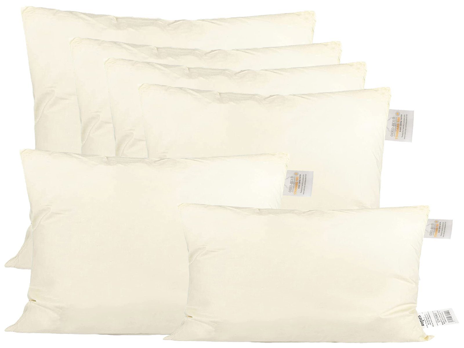 beties Daunenkissen PublikSoft, Füllung: 70% Daunen, 30% Federn, Bezug: Baumwolle, 1 Stück, Rechteckig ca. 30x50 cm kein Lebendrupf, waschbar