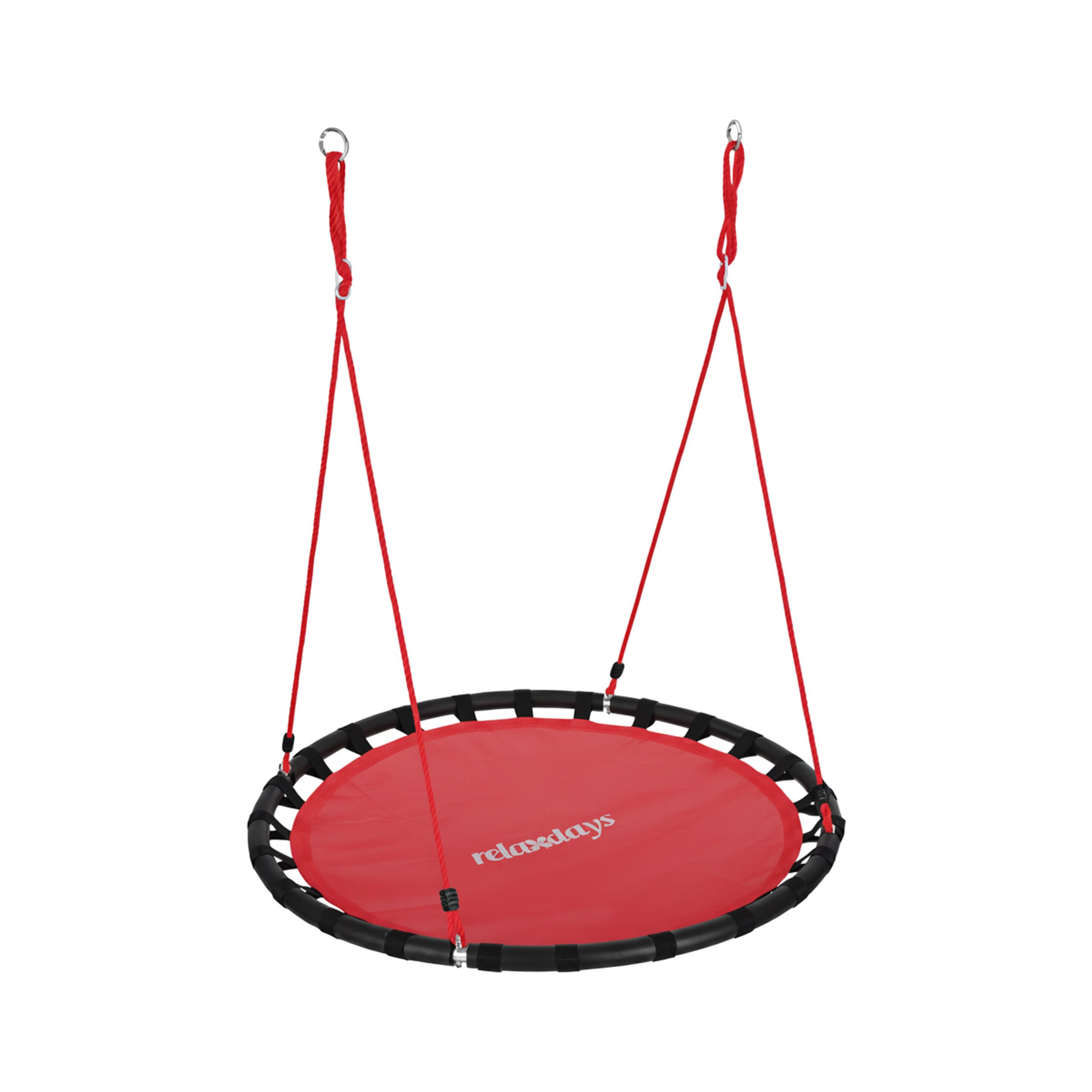 relaxdays Nestschaukel 120cm, rot