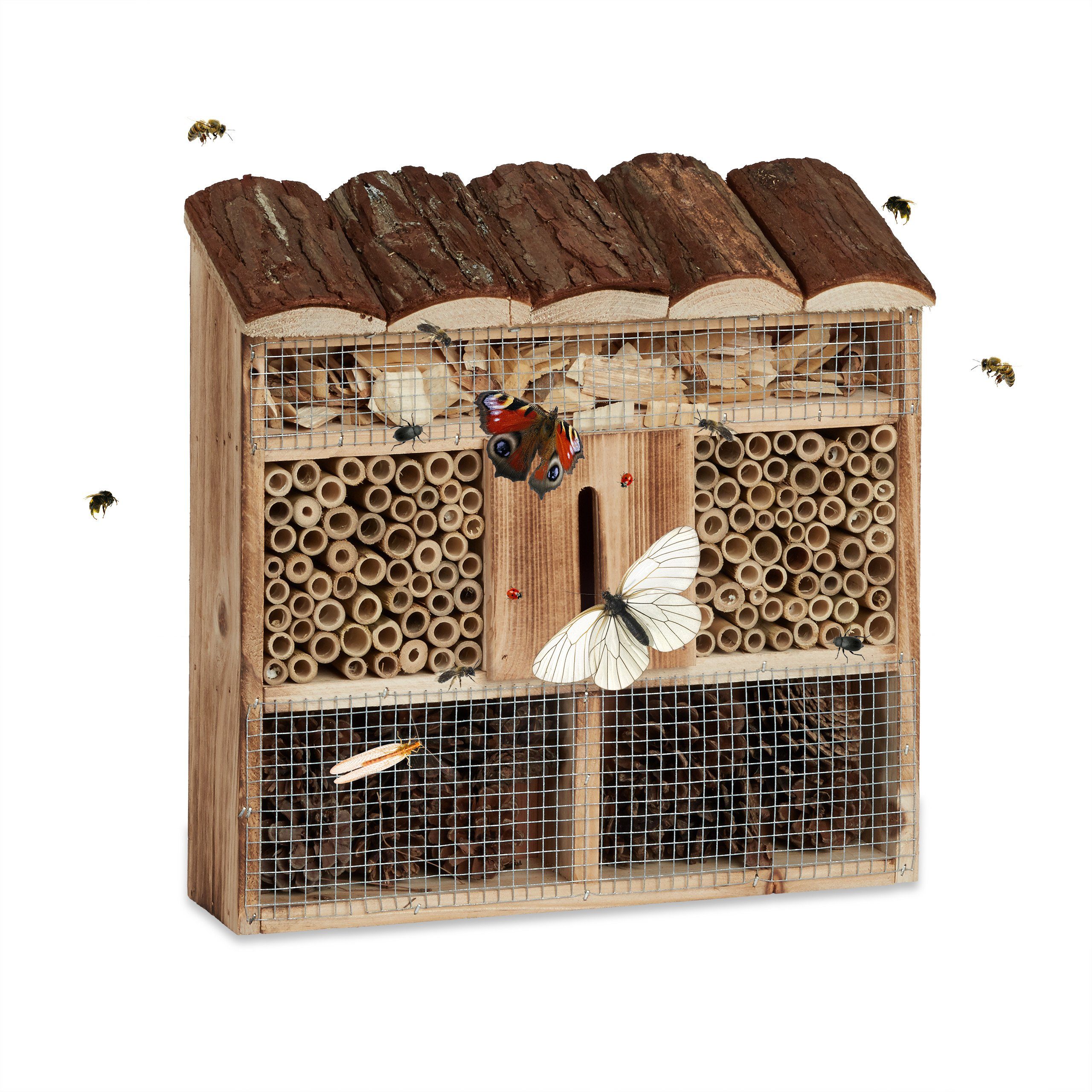 relaxdays Insektenhotel zum Aufhänge, A
