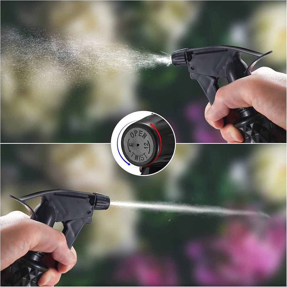 TUWENA Sprühflasche 2 Stk Sprühflaschen 500ml, Zerstäuber Leere Sprühflasche mit Sprühkopf, (2-tlg), Wasserspritze Blumensprüher für Pflanzen, Blumen, Garten, F – Bild 5 von 5