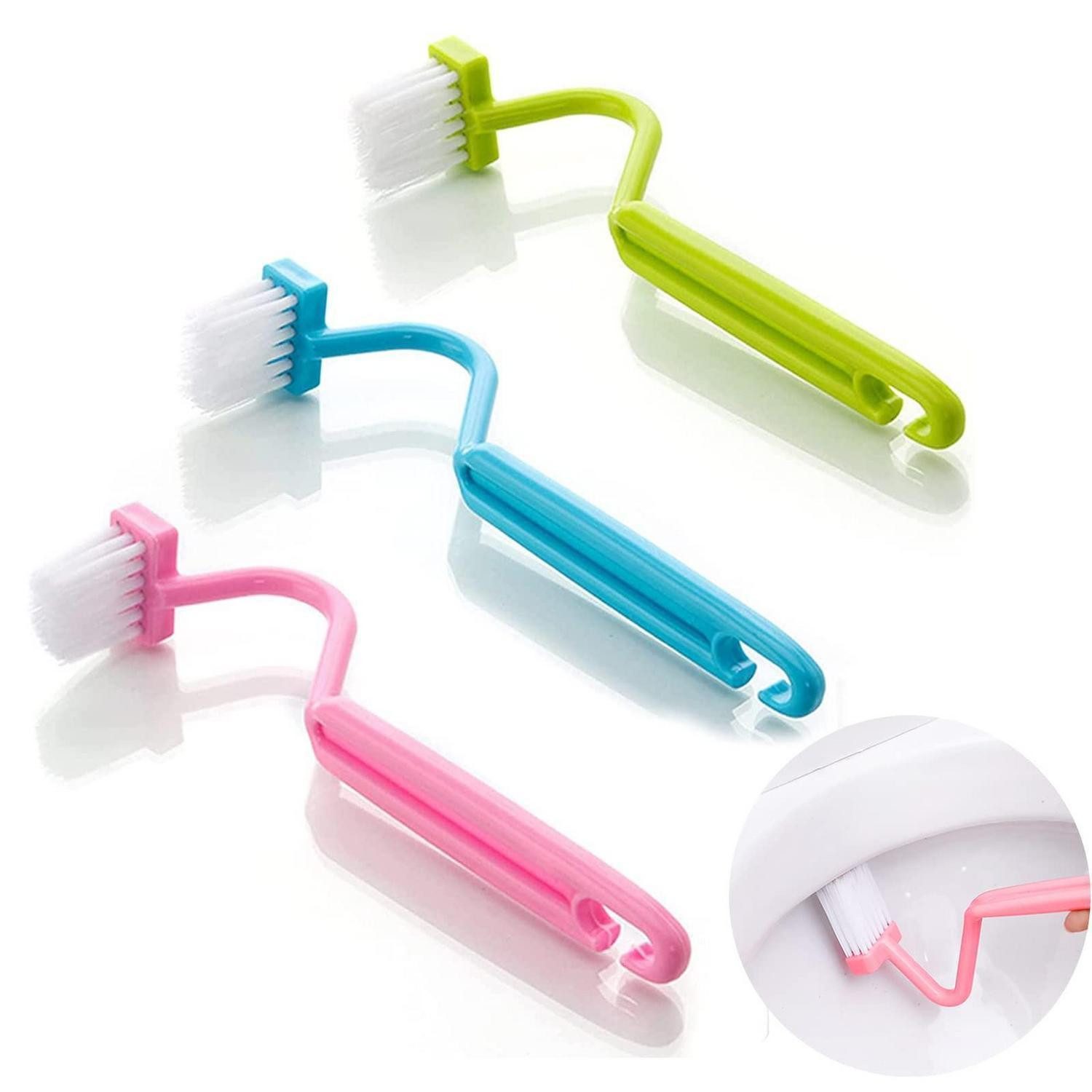 LuxusKollektion WC-Reinigungsbürste Toilettenbürste mit Randreiniger 3 Stücke, (3-tlg)