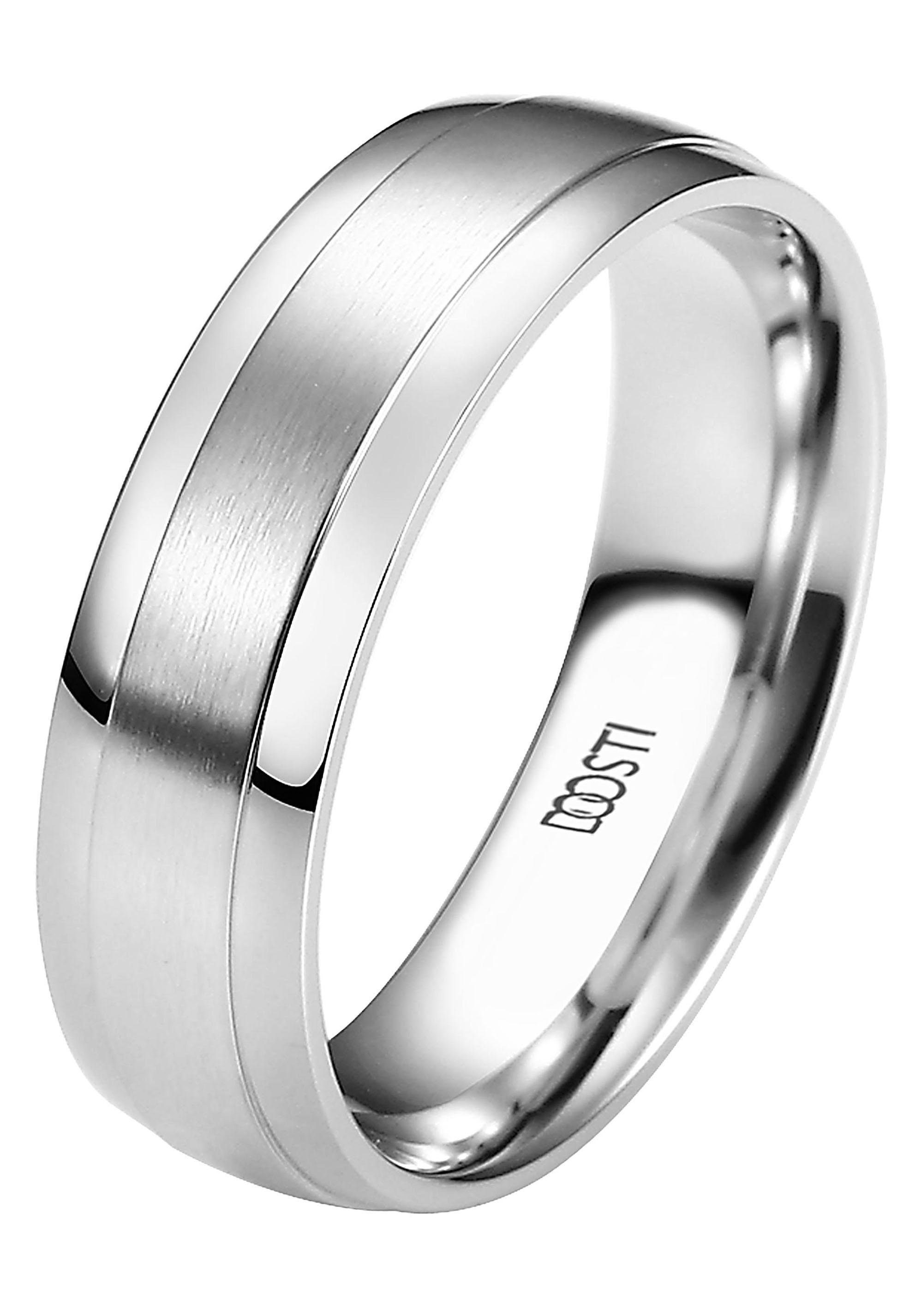 Partnerring Made Trauring ohne Zirkonia Germany, Trauring Edelstahl Schmuck Ehering LIEBE, Geschenk in mit DOOSTI o.