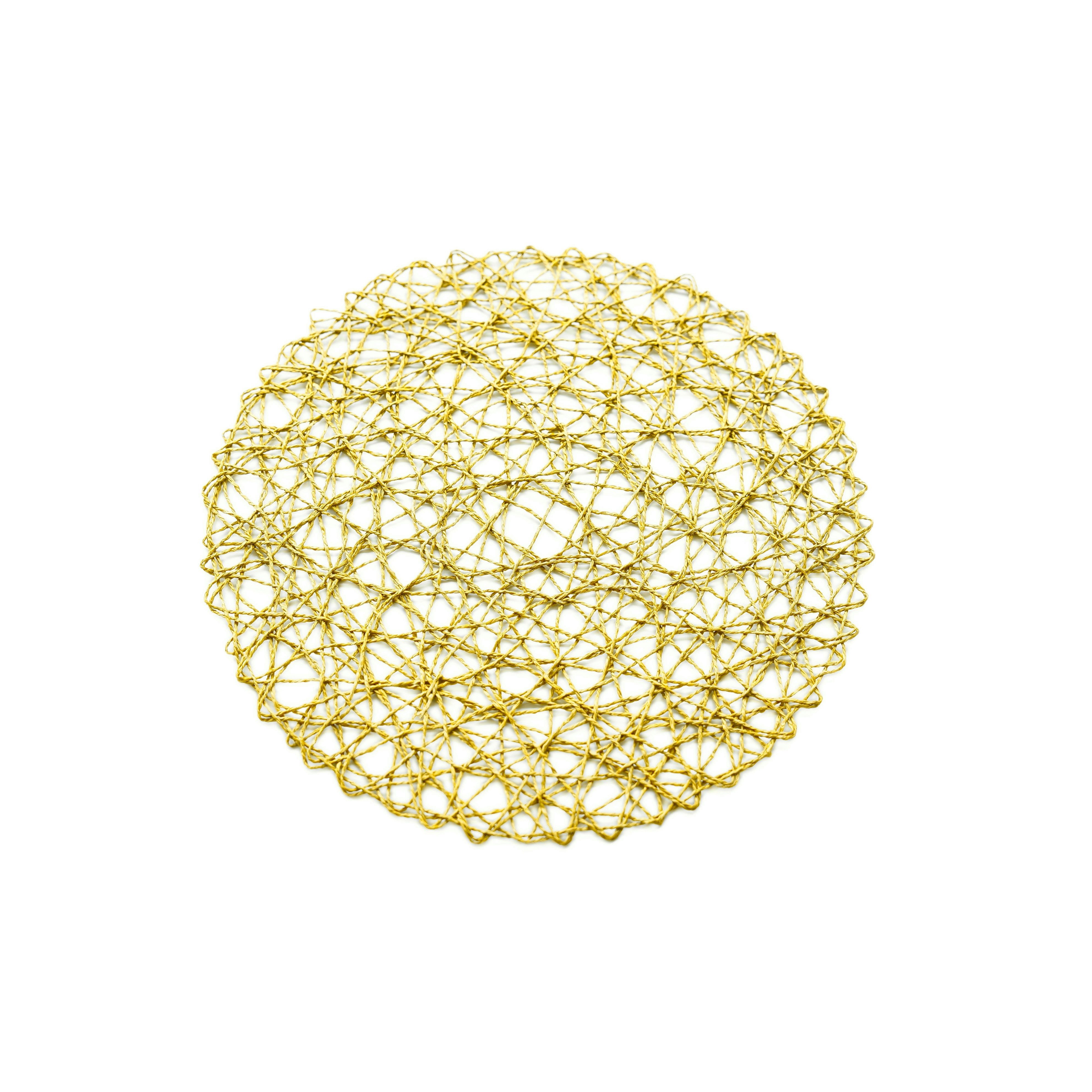 COFI 1453 Platzteller Platzset ø37 cm – Telleruntersetzer modern geflochten, 2-tlg., ø37 cm