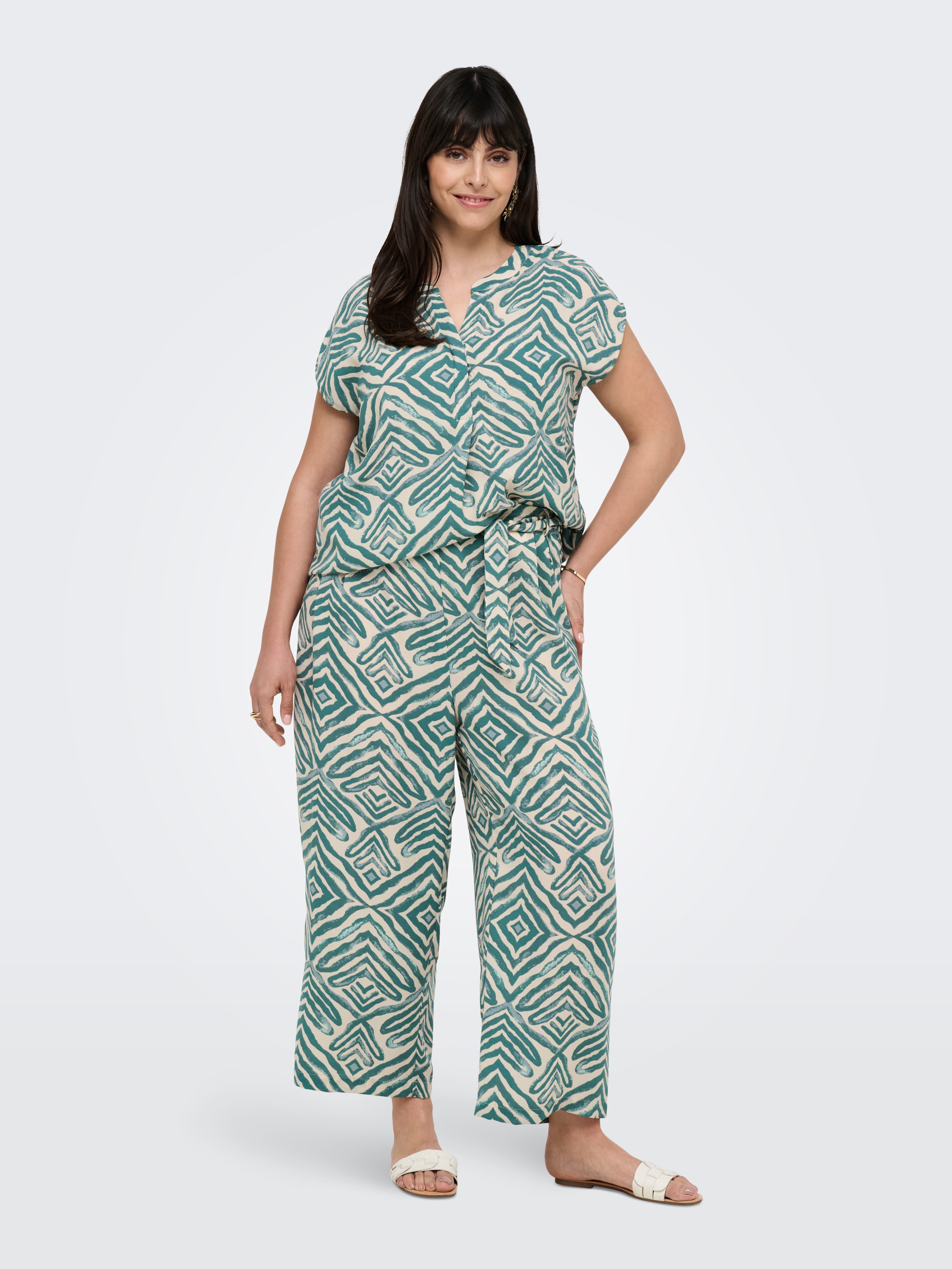 ONLY CARMAKOMA Culotte CARSHILLA CULOTTE PANT AOP BS Sommerhose