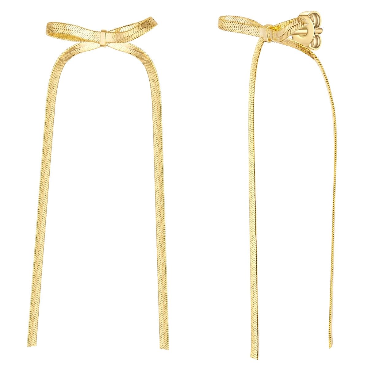 Yokoamii Paar Ohrhänger Schleife gelbgold günstig online kaufen