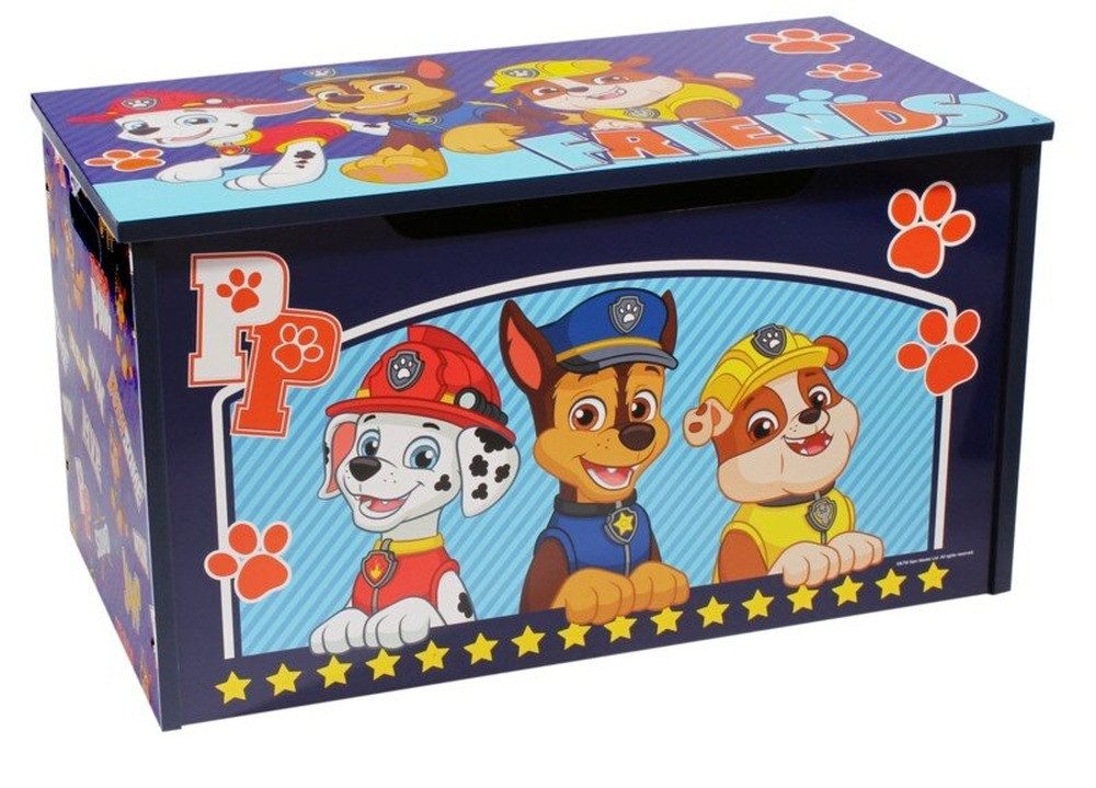 W&O Products B.V. Spielzeugtruhe Paw Patrol Holzspielzeug Aufbewahrung