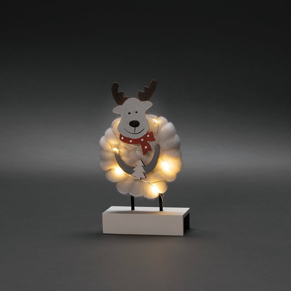 KONSTSMIDE LED-Dekofigur Konstsmide LED-Figur Elch, 6 warmweiße LEDs