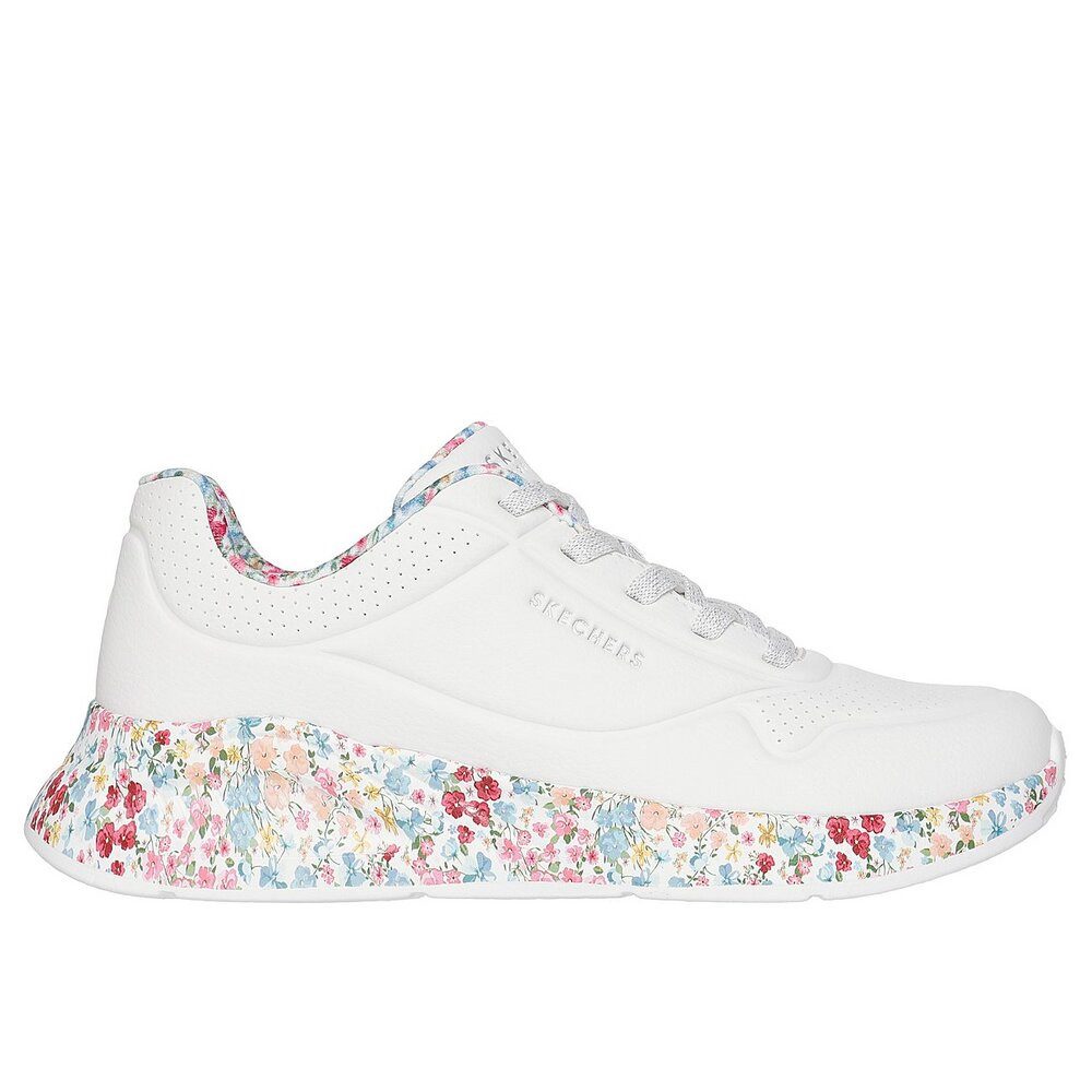 Skechers - UNO LITE SUBTLE PRINTS - Weiß Schnürschuh