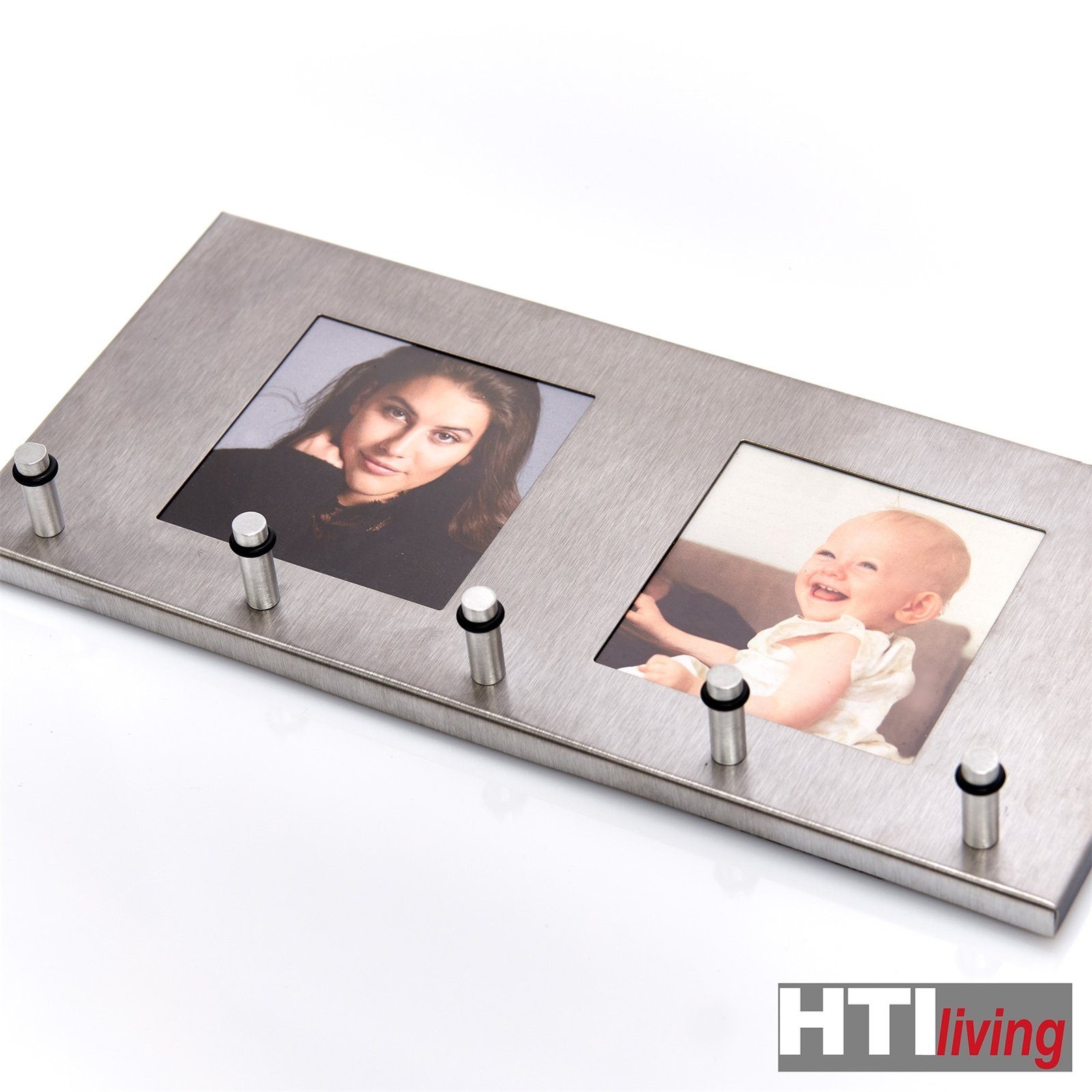HTI-Living Schlüsselbrett Schlüsselboard mit Fotorahmen, Edelstahl Edelstah günstig online kaufen