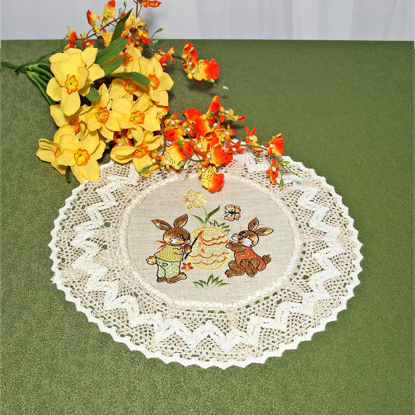 Delindo Lifestyle Tischdecke Tischdeckenserie Ostern (2-tlg), günstig online kaufen