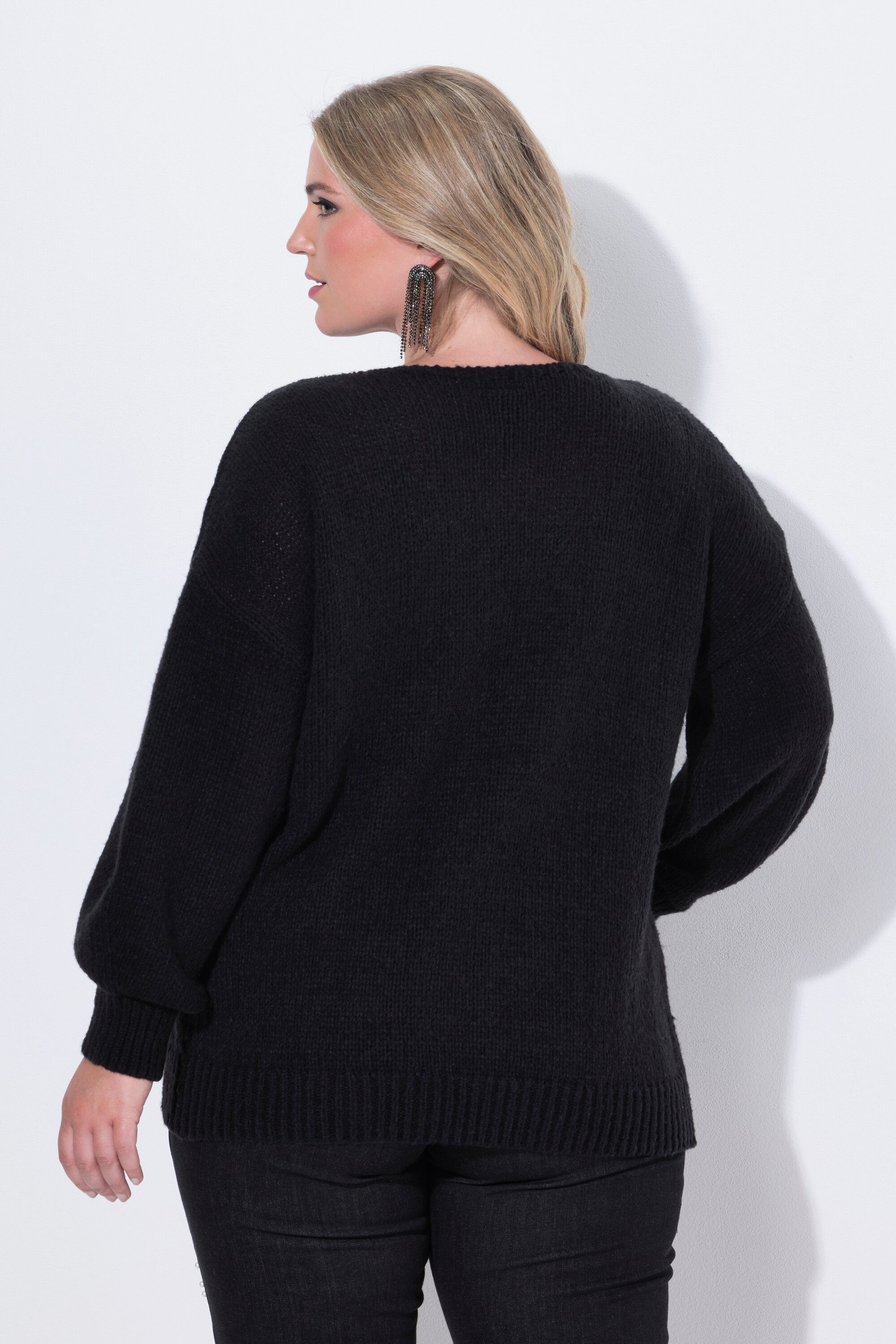 MIAMODA Strickjacke Strickjacke Loose Fit Schleifenverschluss – Bild 3 von 3