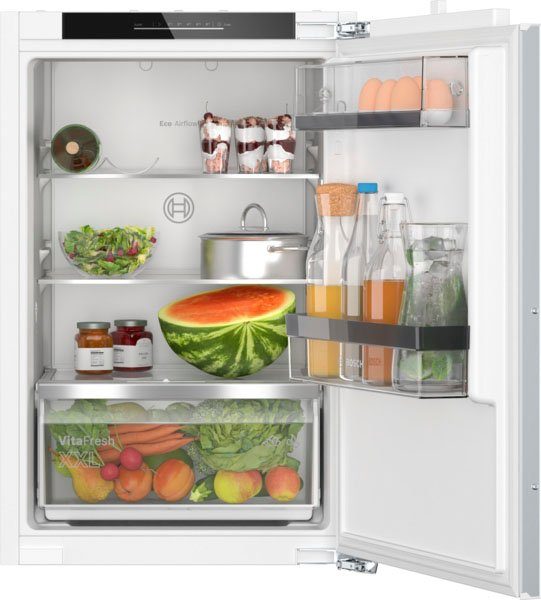 BOSCH Einbaukühlschrank Serie 6 KIR21ADD1, 87,4 cm hoch, 55,8 cm breit, Extra viel Platz für deine frischen Lebensmittel dank VitaFresh XXL