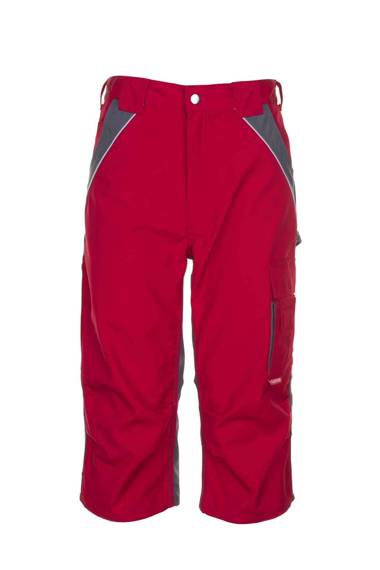 Planam Arbeitsshorts PLANAM Herren ¾-Hose PLALINE Canvas Rot/Schiefer