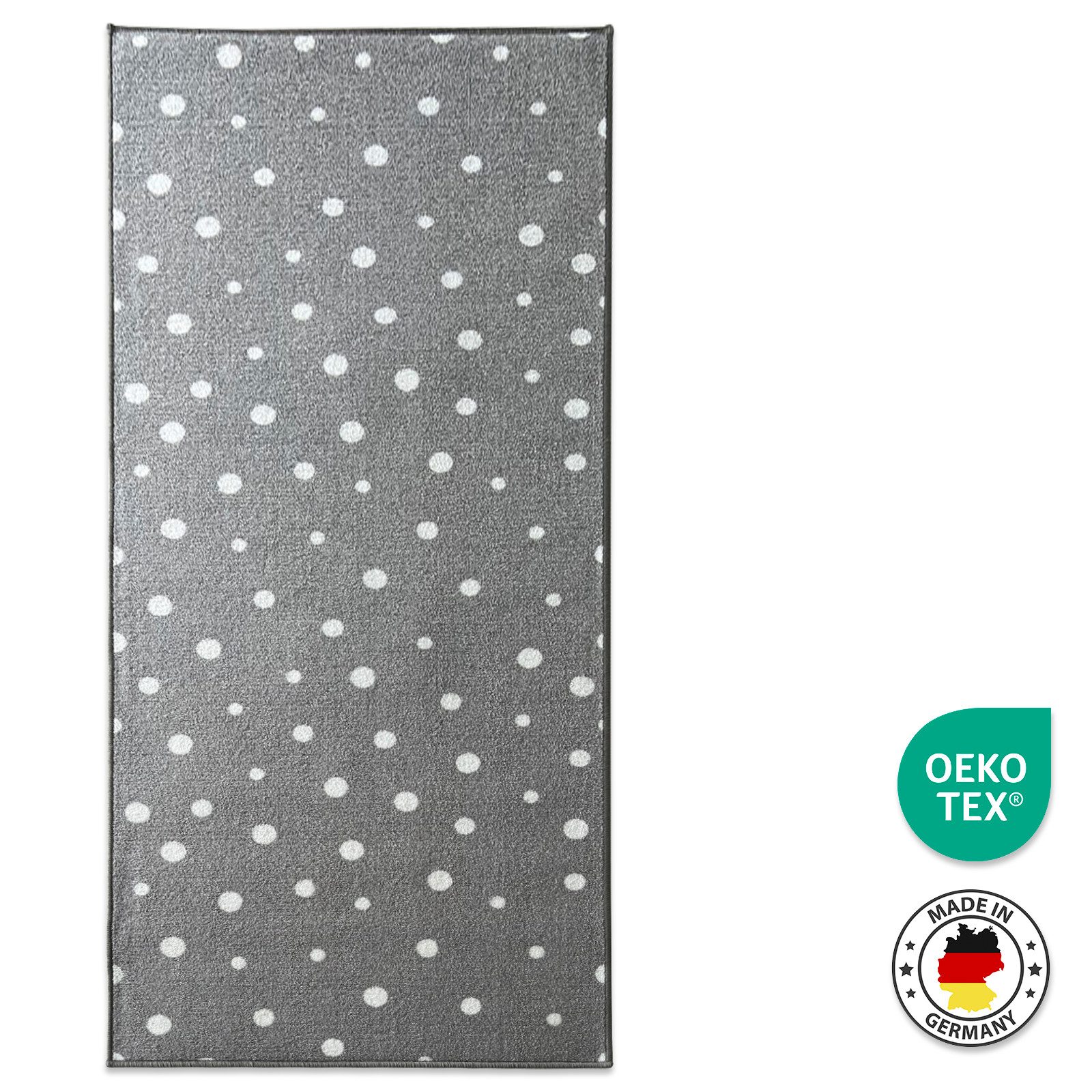 Karat Kinderteppich Teppichläufer Dots&Stars, Robust und Pflegeleicht, In z günstig online kaufen