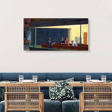 Posterlounge Forex-Bild Edward Hopper, Nachtschwärmer (Detail) I, Bar Modern Malerei