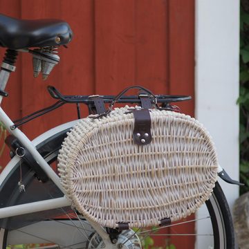 UNUS GARDEN Fahrradkorb Picknickorb für 2 Personen weiß