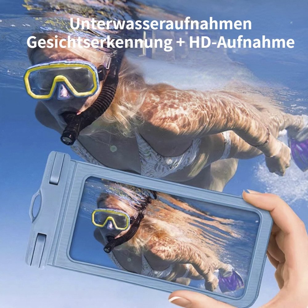 Blusmart Handyhülle Wasserdichte Handytasche im 2er-Set Empfindlicher Touchscreen, starke wasserdichte Leistung, Transparentes Material, geeignet für eine Vielz – Bild 5 von 5