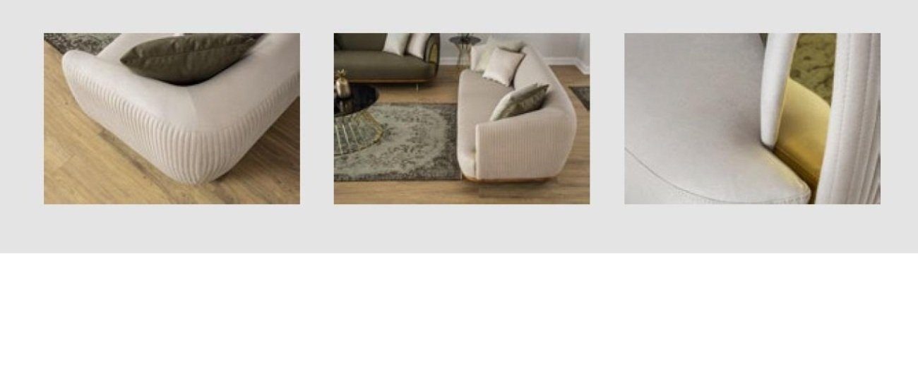 JVmoebel 2-Sitzer Modernes weiß Sitzer Sofa Stoff Design Couch Sofas 2 Polstersofa