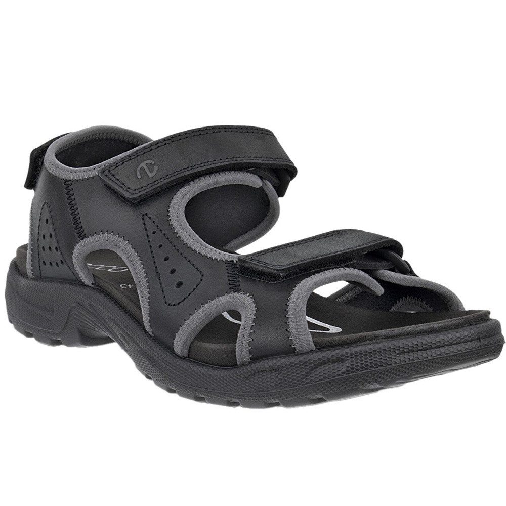Ecco Hike Sandal 3 Straps Herren Sandalen Pantoletten Leder 532304-02001 Sandalette Komfort