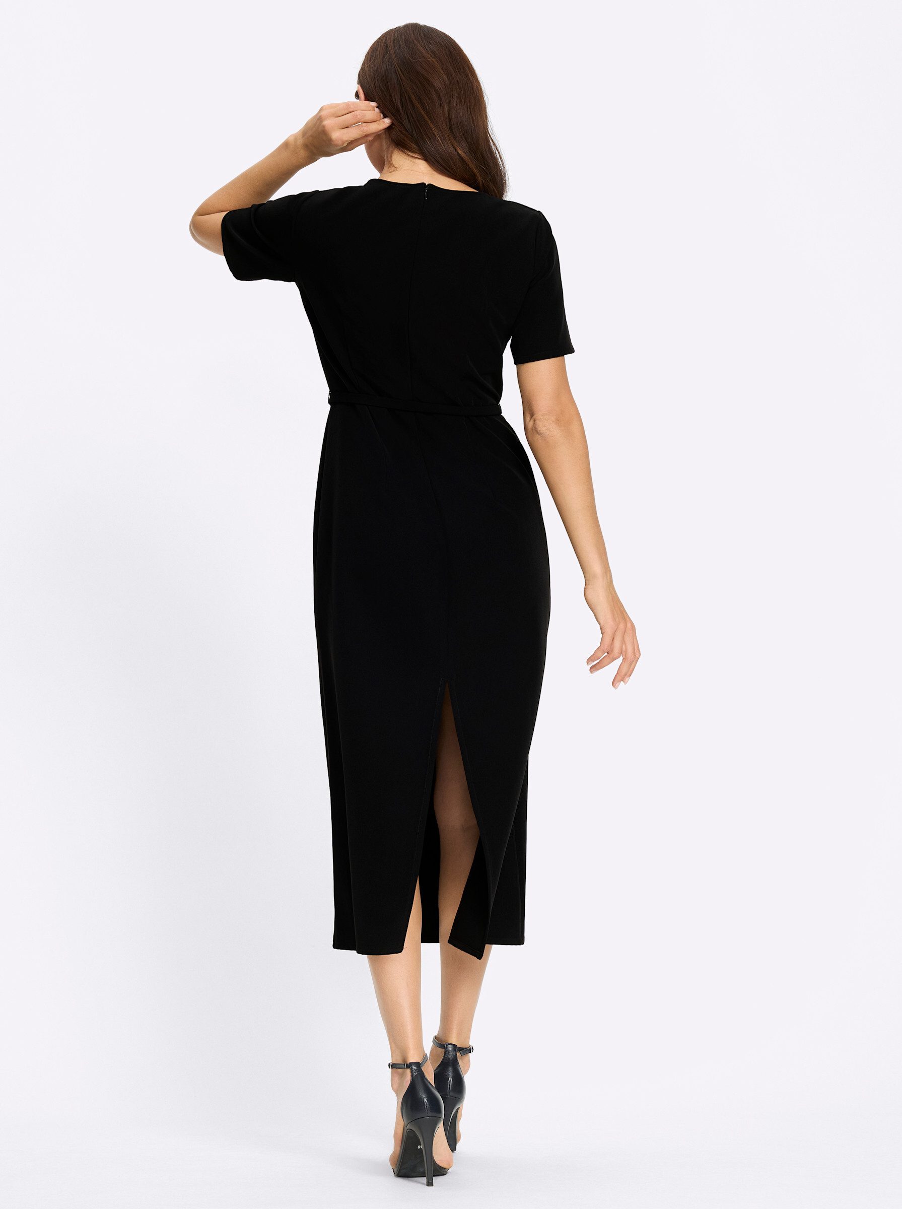heine Jerseykleid Web-Kleid Kurzarm