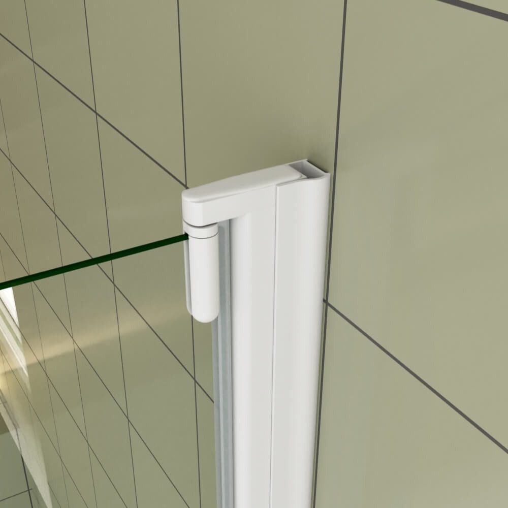Duschparadies Duschwand 140cm anthrazitweiß Glas Aufsatz Duschabtrennung Badewanne Trennwand, Einscheibensicherheitsglas, Sicherheitsglas, Glas – Bild 5 von 5