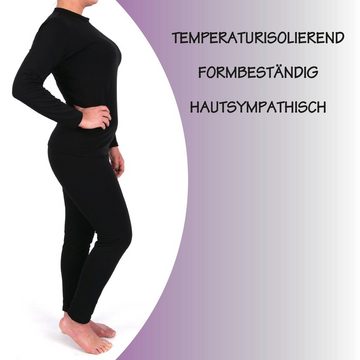 hemmy Fashion Funktionsunterhose Thermo Unterwäsche Damen (Thermounterhose + Thermounterhemd) Ski Unterwäsche, weiches Innenfutter Microfleece, Funktionsunterwäsche
