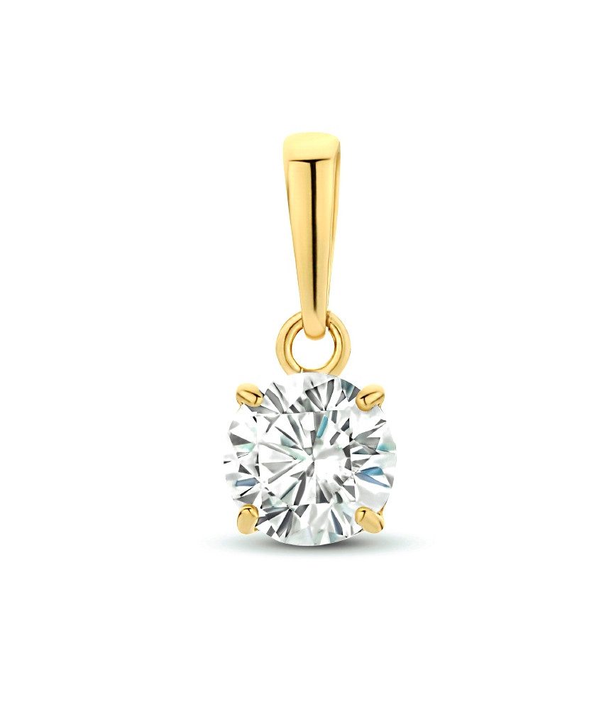 NICEANDnoble Kettenanhänger 585er Gelbgold Kettenanhänger Zirkonia günstig online kaufen