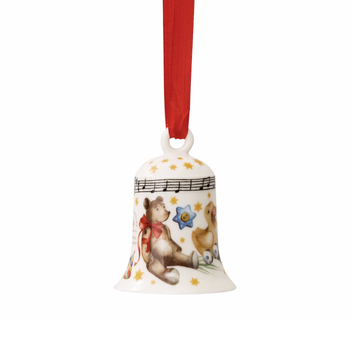 Hutschenreuther Christbaumschmuck Sammelserie Weihnachtslied 2026 Weihnachtsgeschirr, Jahresglocke, Weihnachtsglocke, Christbaumglocke 7 cm