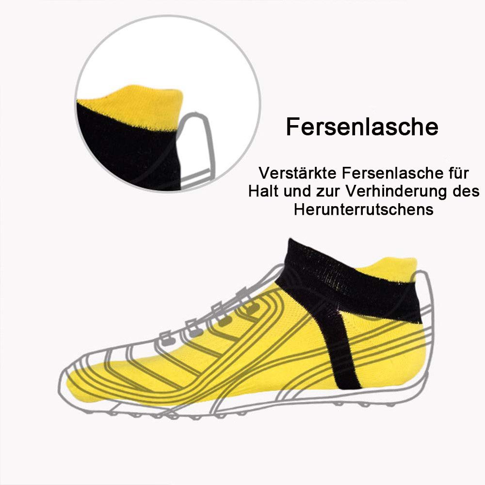 HoyoLee Zehensocken 6 Paar Zehensocken Herren Baumwolle Moderate Elastisch Sportsocken