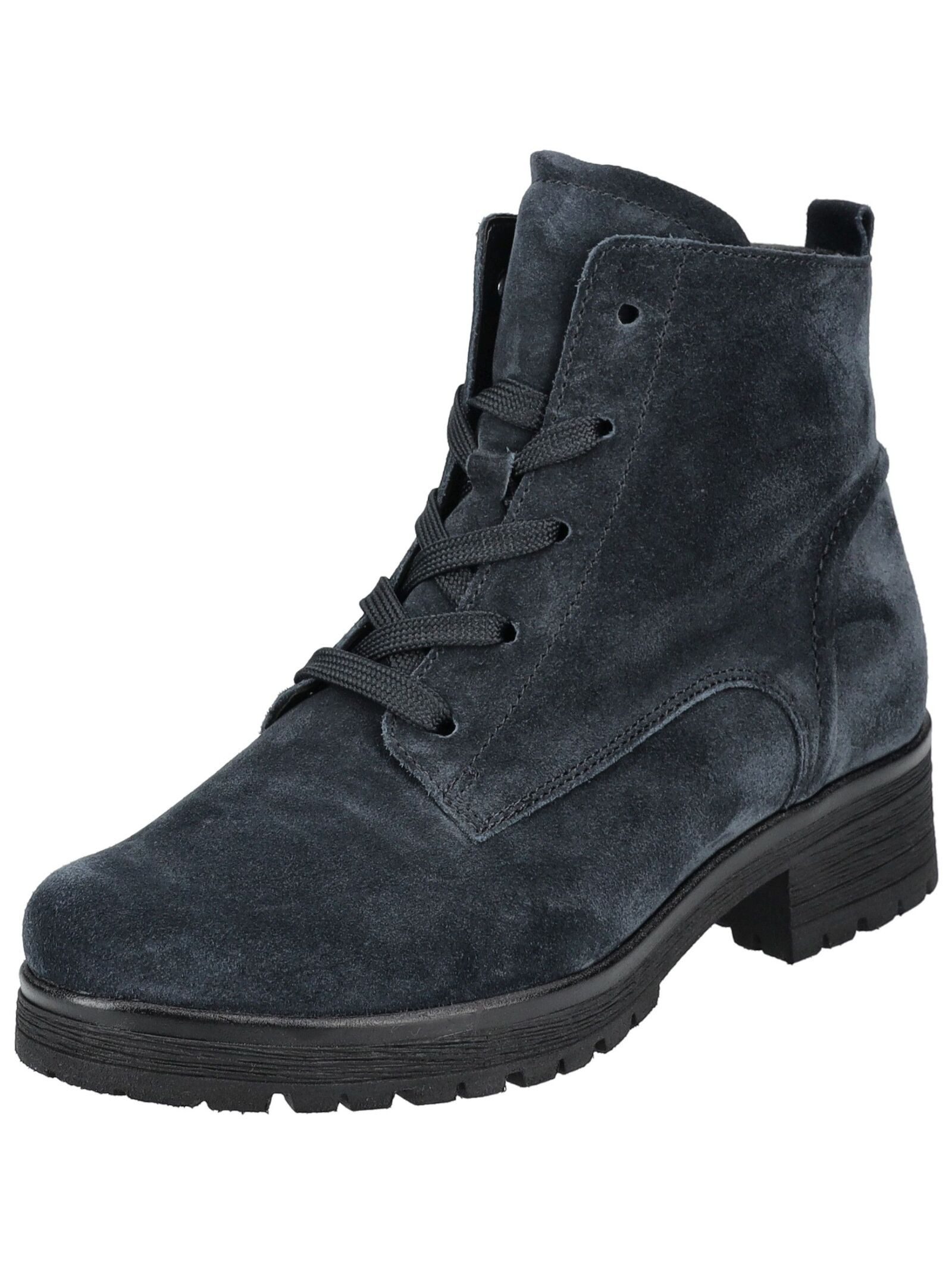 Stiefelette Veloursleder Schnürstiefelette