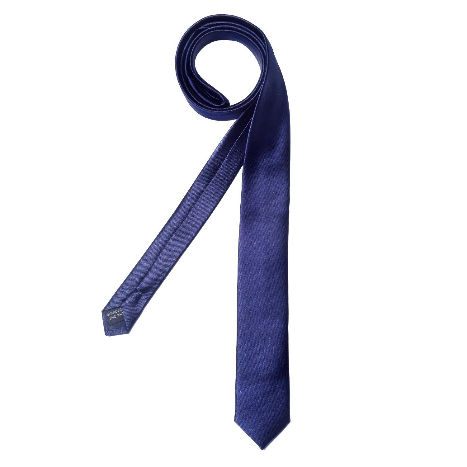 DonDon Krawatte schmale Krawatte 5 cm unifarben (Packung, 1-St., 1x Krawatte) matt, glänzend, gestreift, Seidenlook – Bild 3 von 5