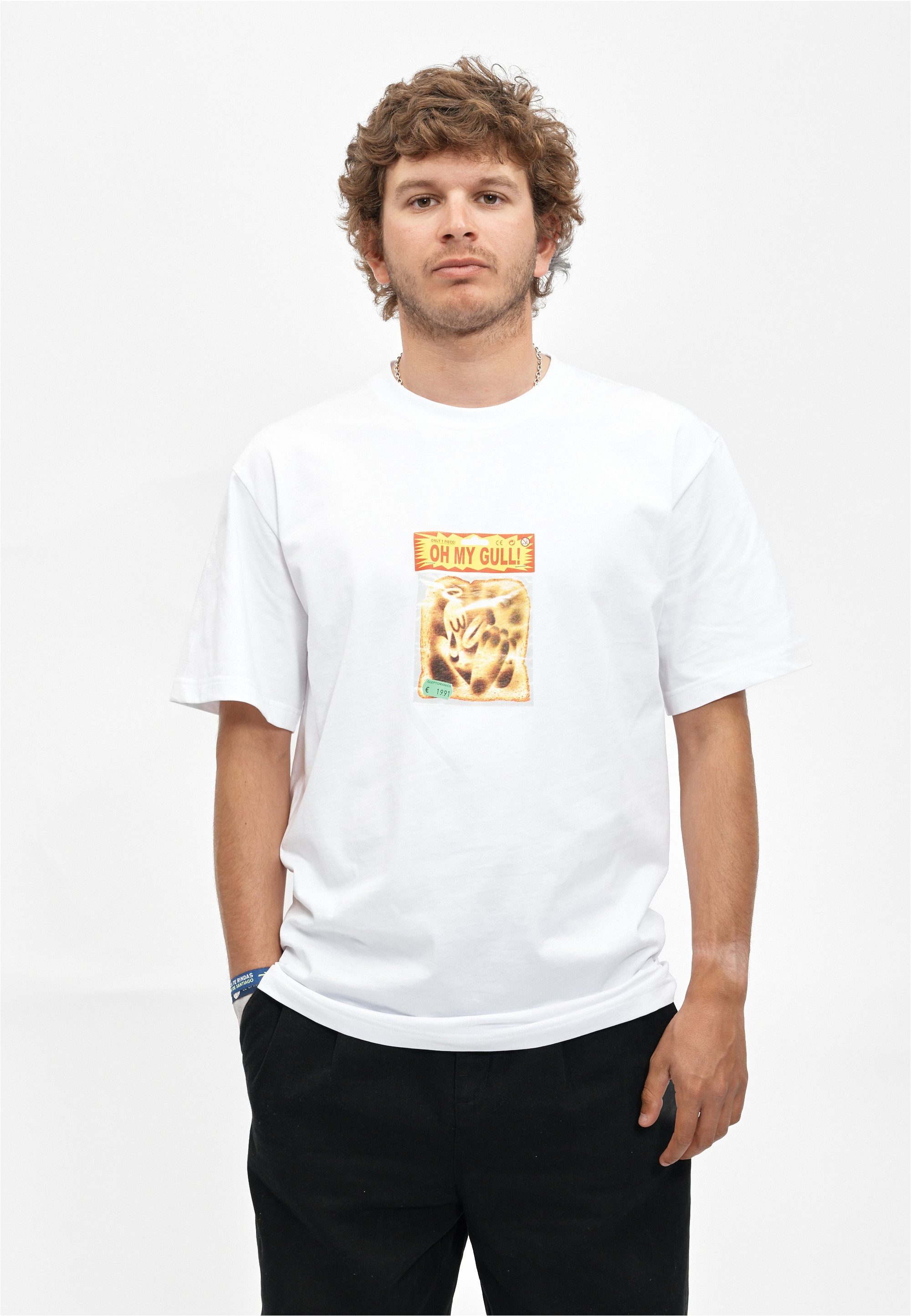 Cleptomanicx T-Shirt Oh my Gull.. mit großflächigem Frontprint