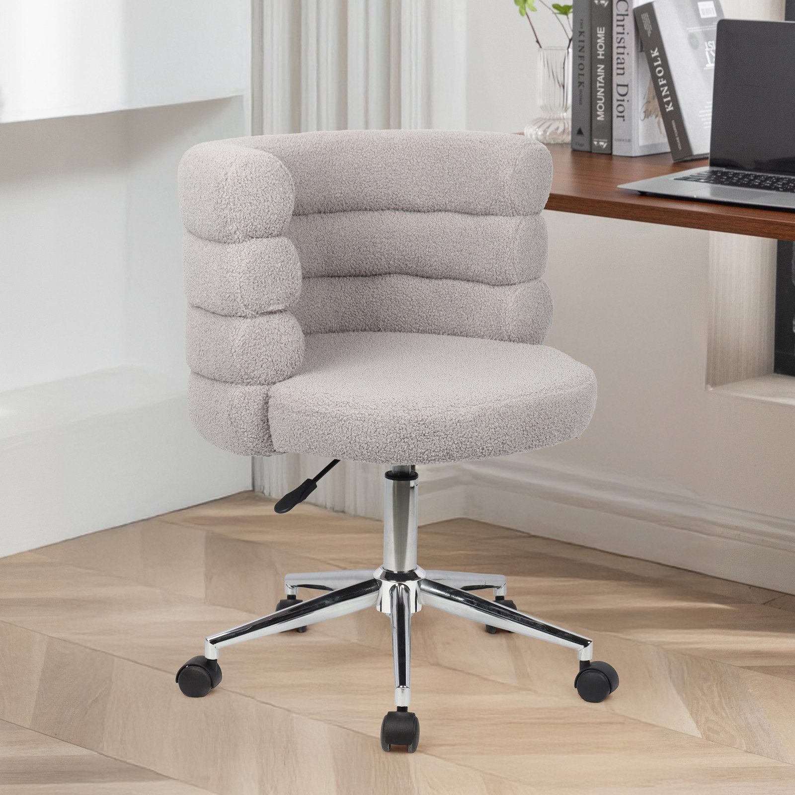 SVITA Schreibtischstuhl CLOUD, Bezug aus Teddyboucle, günstig online kaufen