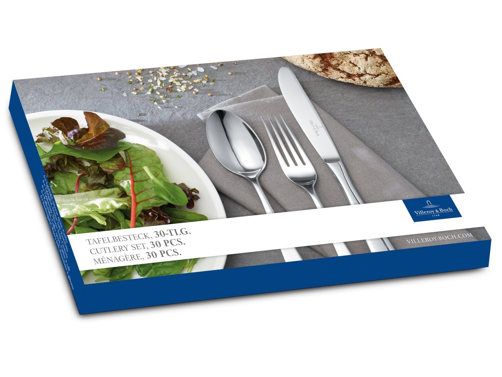 Villeroy & Boch Besteck-Set Leandra Tafelbesteck 30tlg., Edelstahl