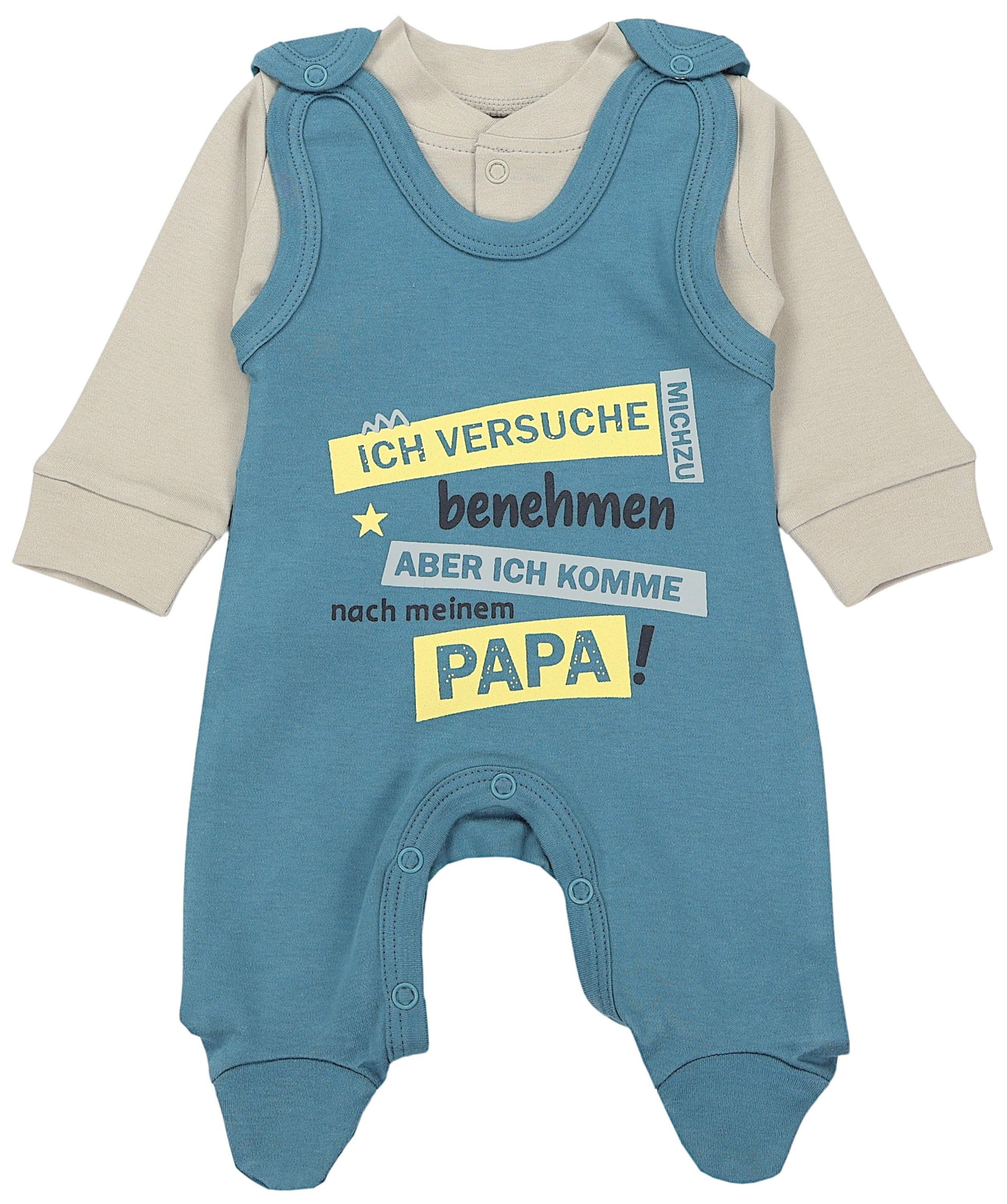 TupTam Strampler TupTam Unisex Baby Strampler Set Spruch Mamas & Papas Schatz