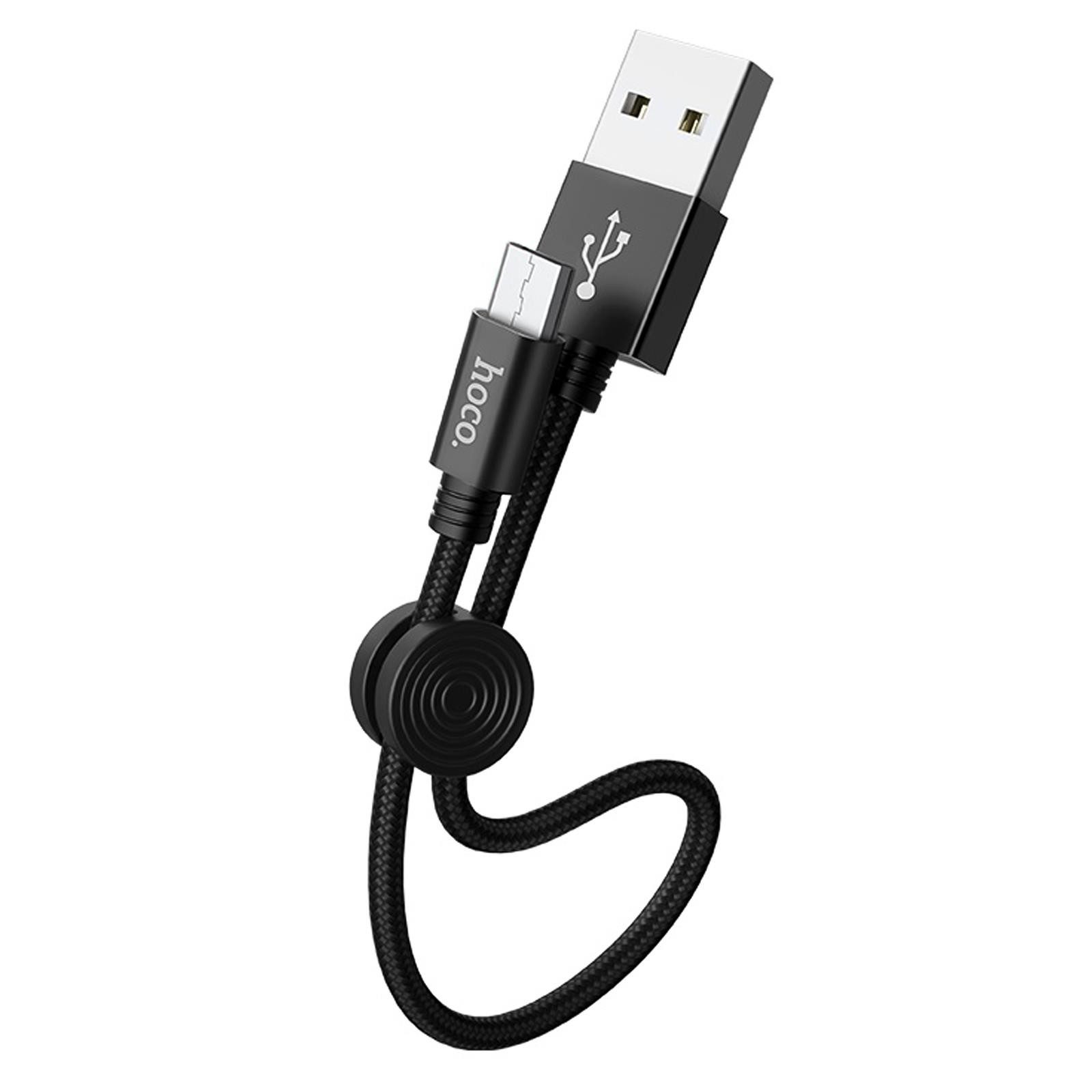 hoco. X35 USB Daten & Ladekabel bis zu 2.4A Ladestrom Smartphone-Kabel, micro USB, USB Typ A (25 cm), Premium Aufladekabel für Samsung, Huawei, Xiaomi uvm.
