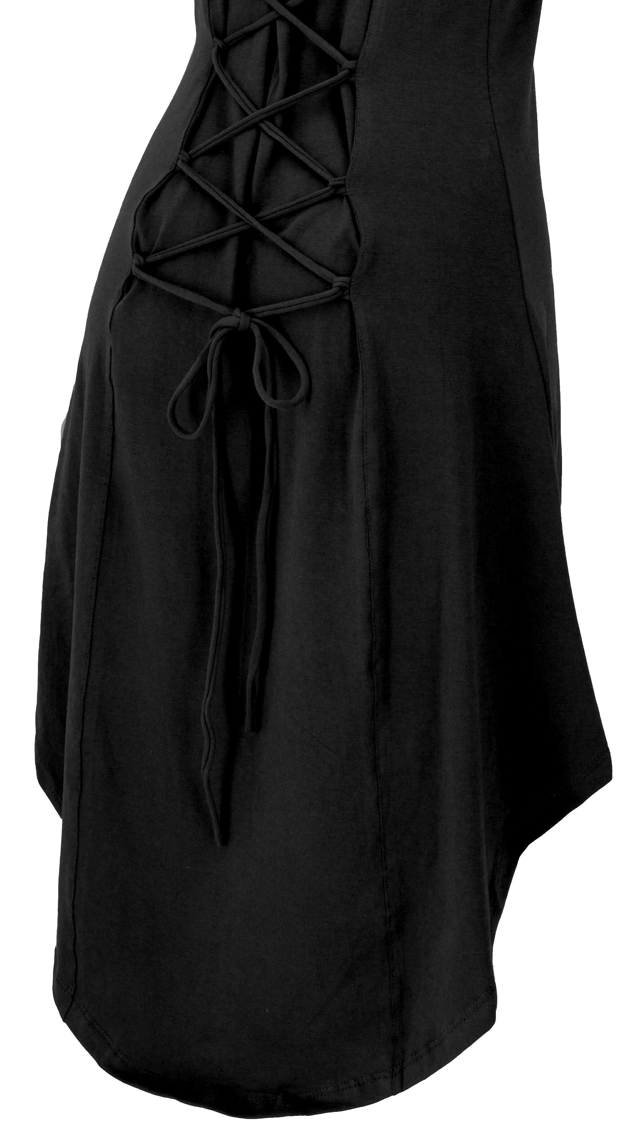 Guru-Shop Midikleid Psytrance Festival Minikleid, Boho Kleid zum.. alternative Bekleidung – Bild 3 von 4