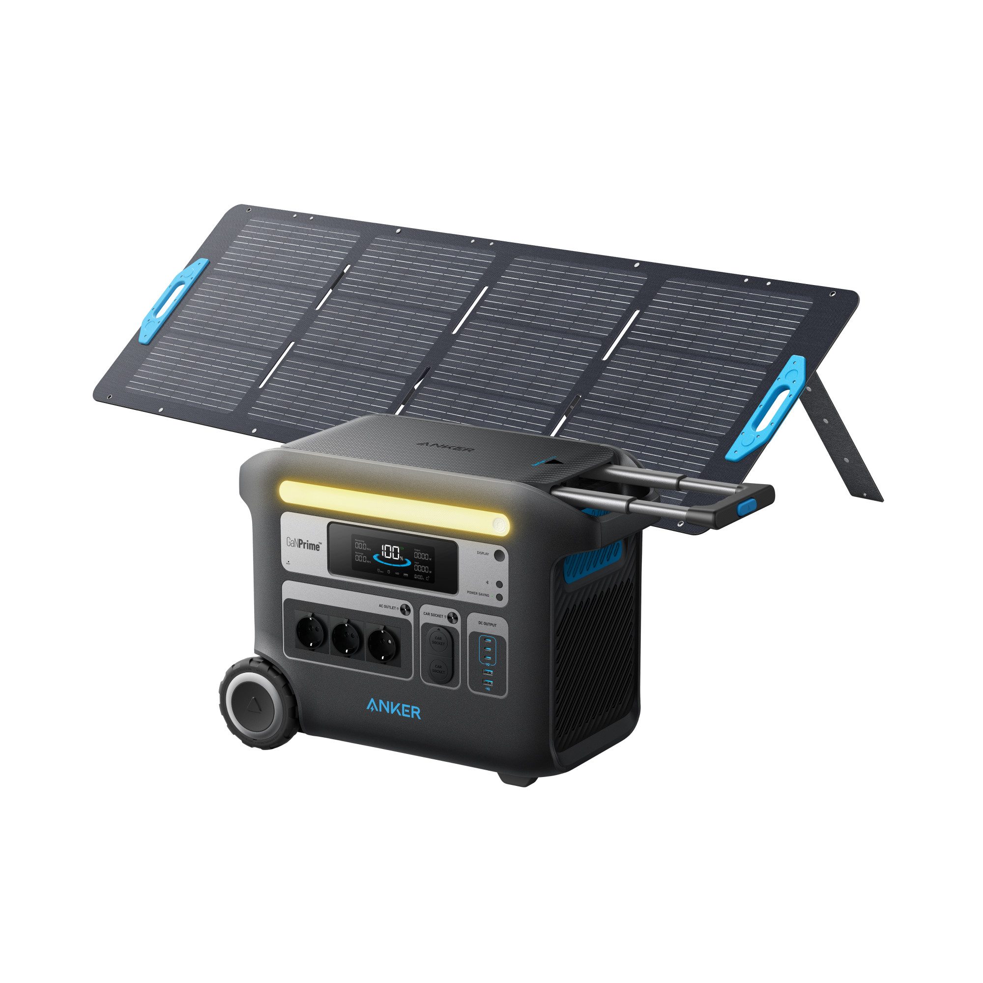 Anker Stromerzeuger F2000, 767 Powerstation, Solargenerator 2048Wh mit 2300W AC Ausgang, 2,30 in kW, (1-tlg), 6× längere Lebensdauer der LiFePO4 Batterie, GaNPrime PowerHouse