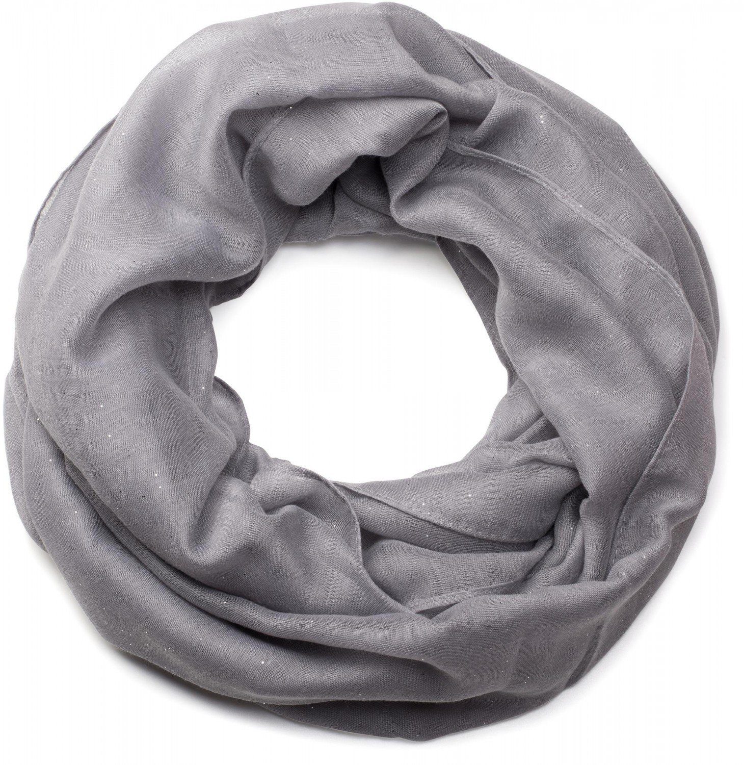styleBREAKER Loop Loop mit Glitzer unifarben, (1-St) günstig online kaufen