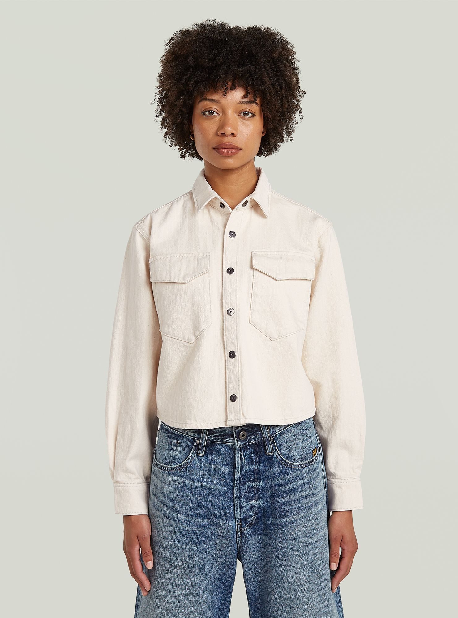 G-STAR Langarmshirt Boxy Relaxed Hemd