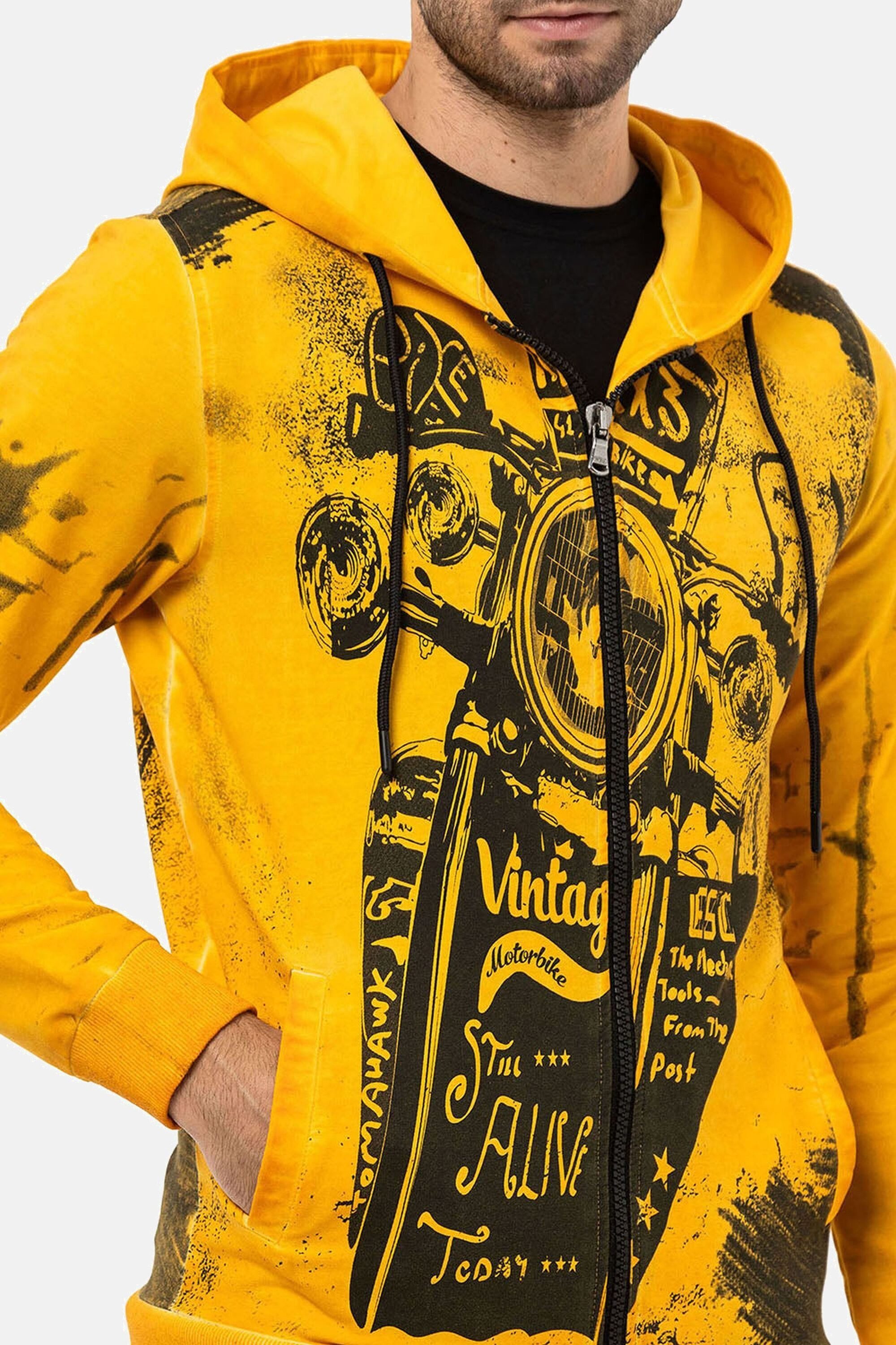 Cipo & Baxx Sweatjacke Jacken (1-tlg) mit Print, CL561 – Bild 4 von 5