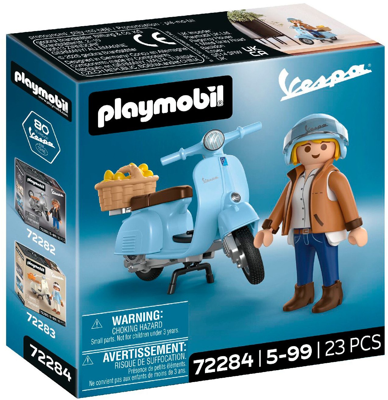 Playmobil® 80 Jahre Vespa: Iconic Style (72284), Vespa Konstruktions-Spielset, (23 St), Made in Europe – Bild 3 von 4
