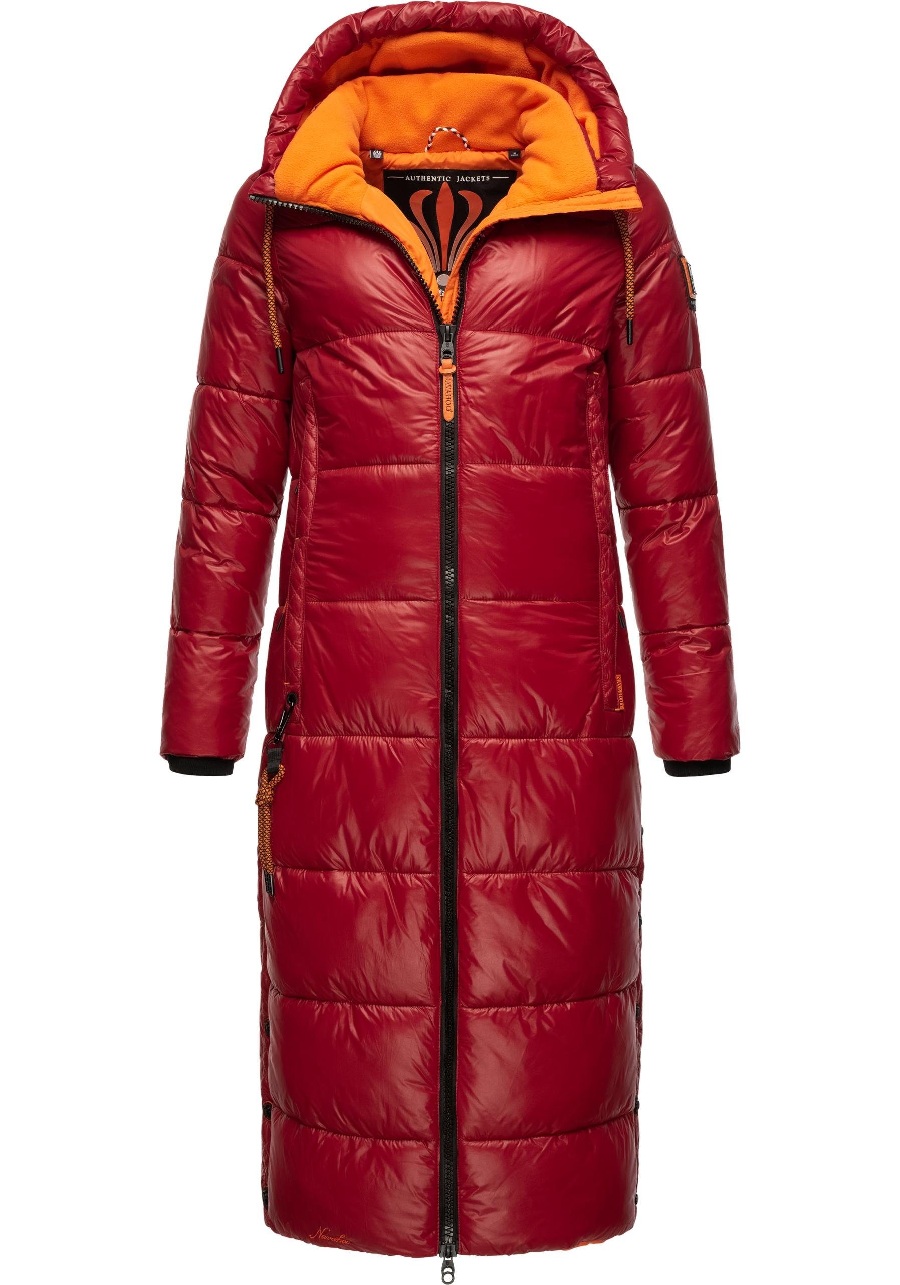 Navahoo Steppmantel Schmuseengel warm gefütterte Winter Steppjacke mit Kontrastdetails