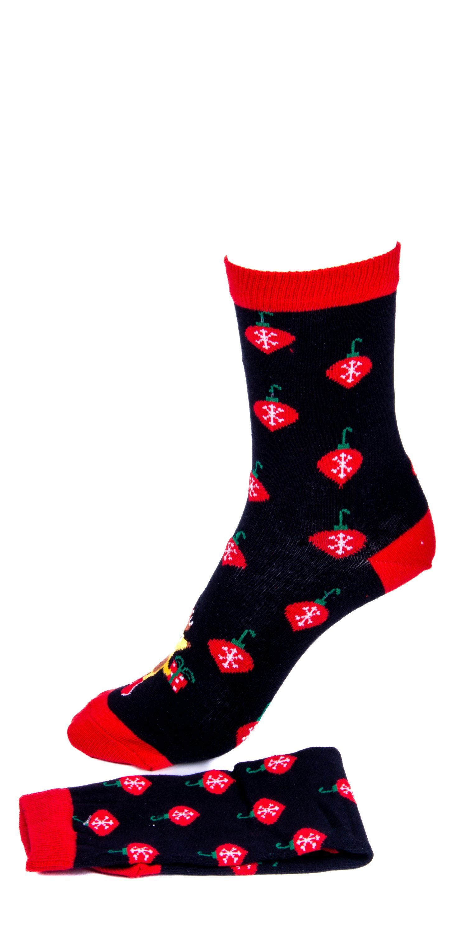 Merci Socken mit Weihnachtsmotiv süßem Pack 3er