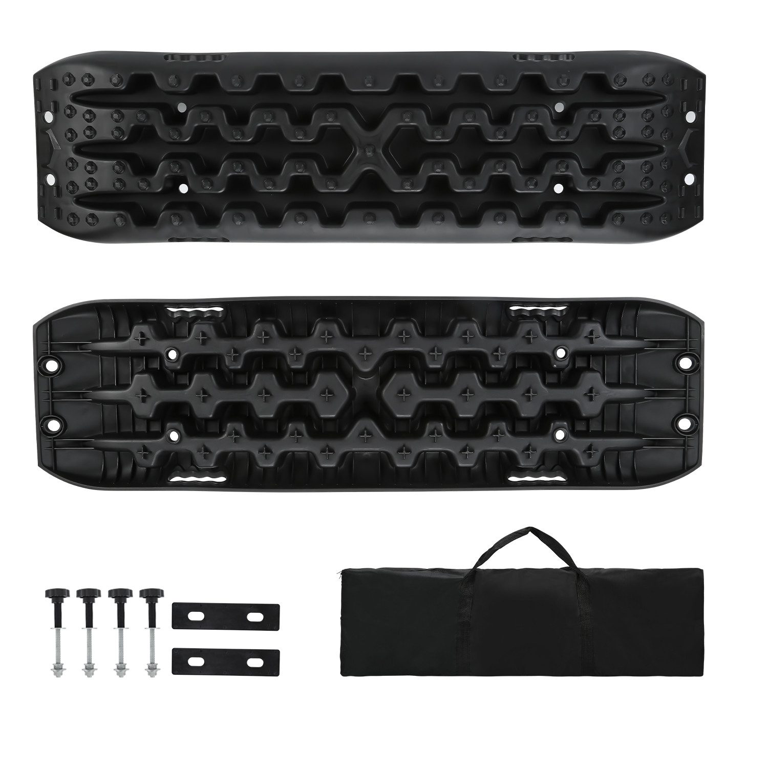 Clanmacy Schneeketten Anfahrhilfe 2x Anti-Rutsch Reifenleiter Auto Traktionsband Sandbleche