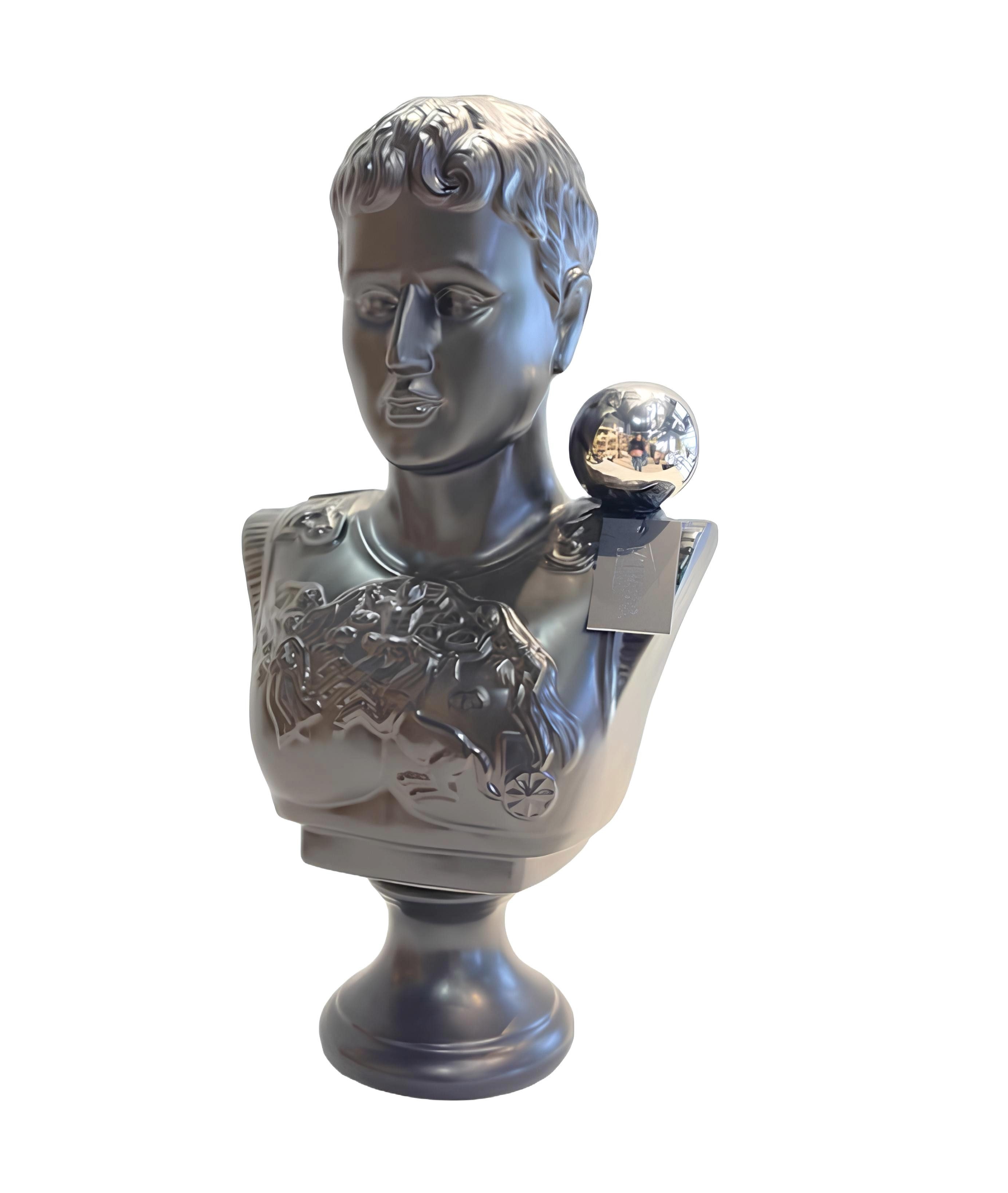 Dekofigur Neue 51 cm große Skulptur in Form einer Männerbüste - Designfigur